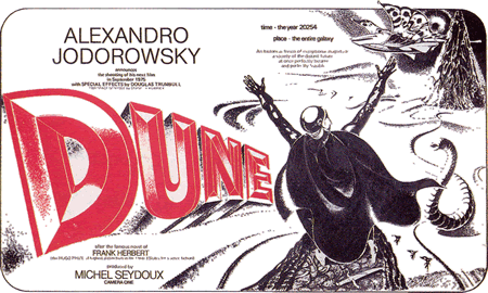Alejandro Jodorowsky Dune Poster.